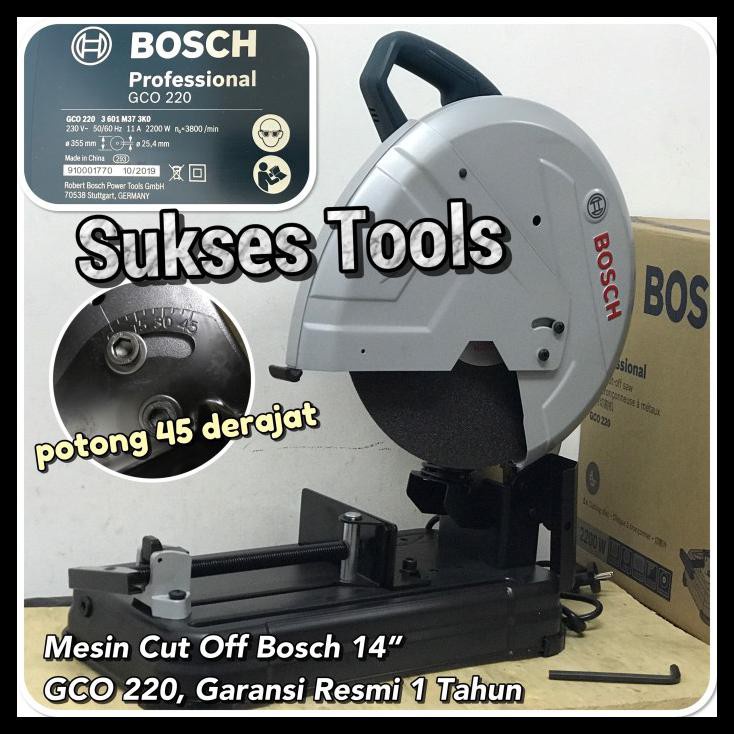 PROMO SALE    Mesin Gerinda Potong Besi 14" Bosch Gco 220 Gco220 Cut Off 14"