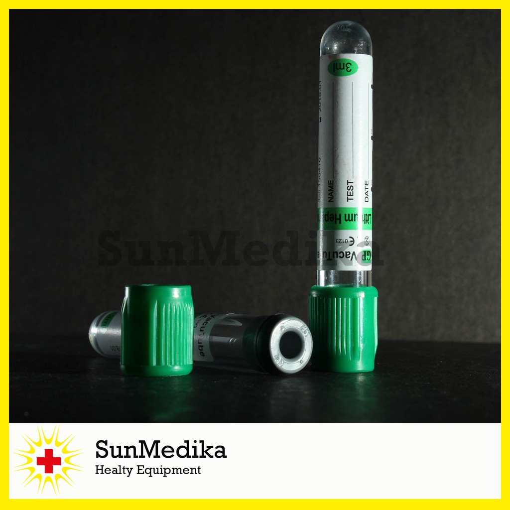 Tabung Microtube Lithium Heparin 3ml Merk GP
