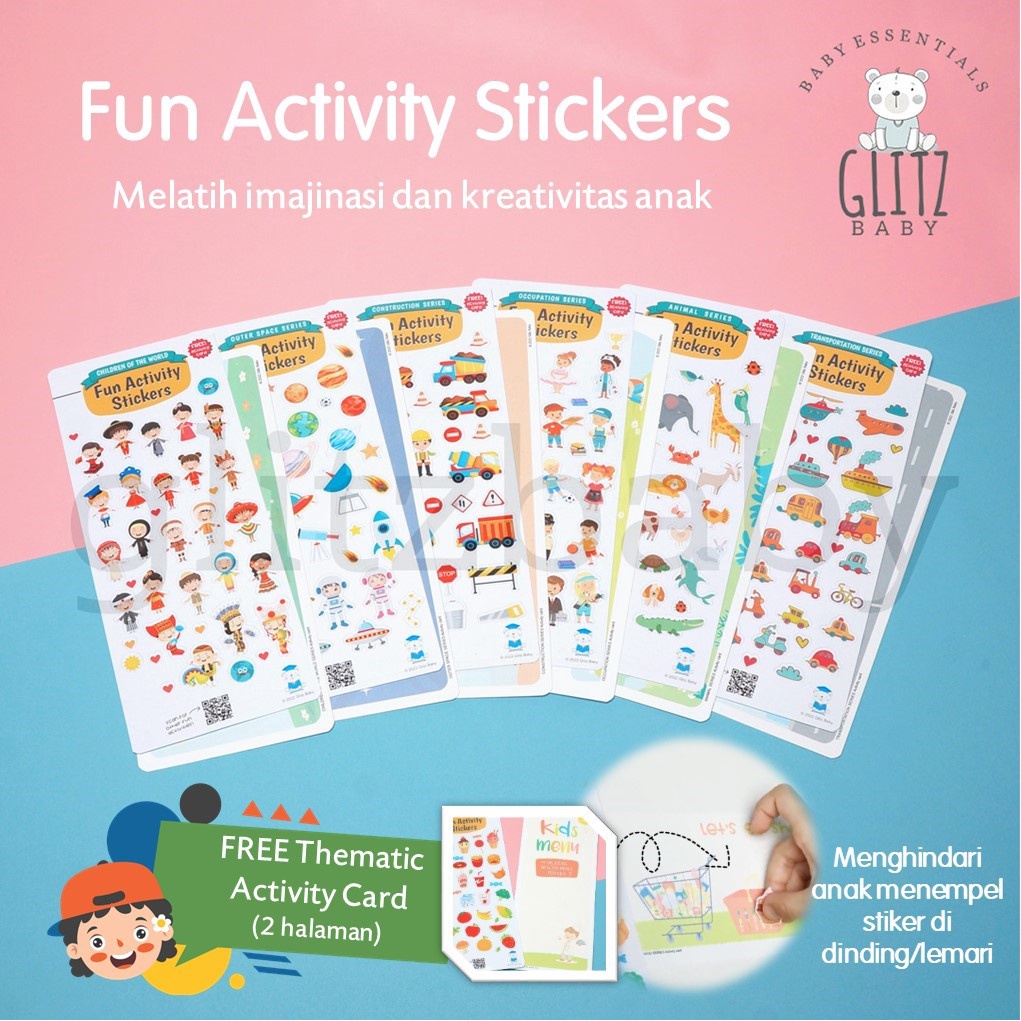 

Fun Activity Sticker Stiker Anak Gambar Tempel Mainan Edukasi