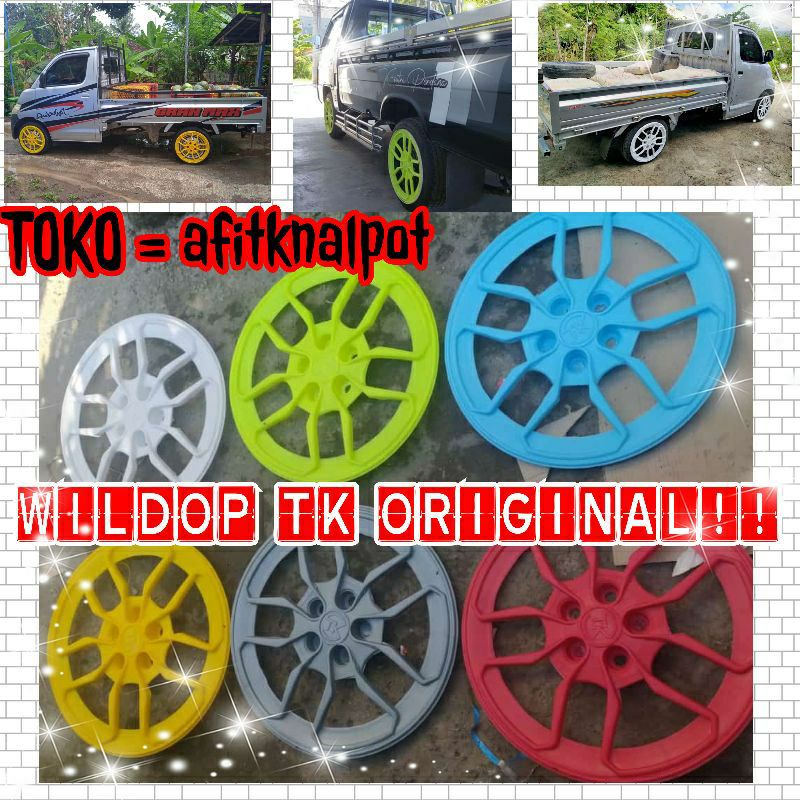 WELDOP TK BAHAN PLASTIK R17 COCOK DI L300, GRANMAX ,CARRY NEW wildop willdop whel dop velg vlg