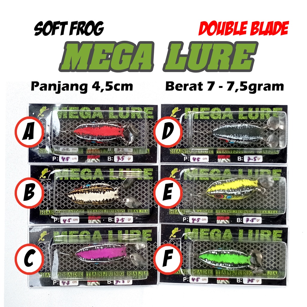 Lure Softfrog Mega Lure Double Blade