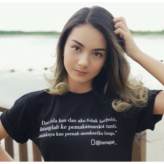 NJSTO1920 KAOS CUSTOM DESAIN PUISI SAJAK SUKA SUKA TULISAN YANG KAMU MAU