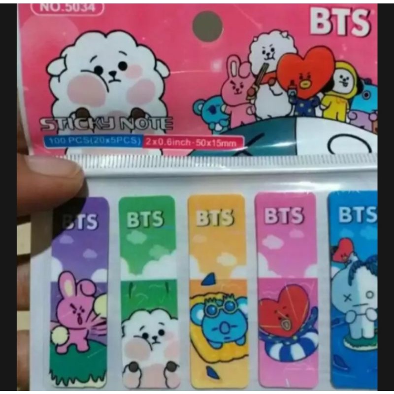 

PROMO!!! PEMBATAS BUKU KARAKTER BT 21 (ISI 5PCS)