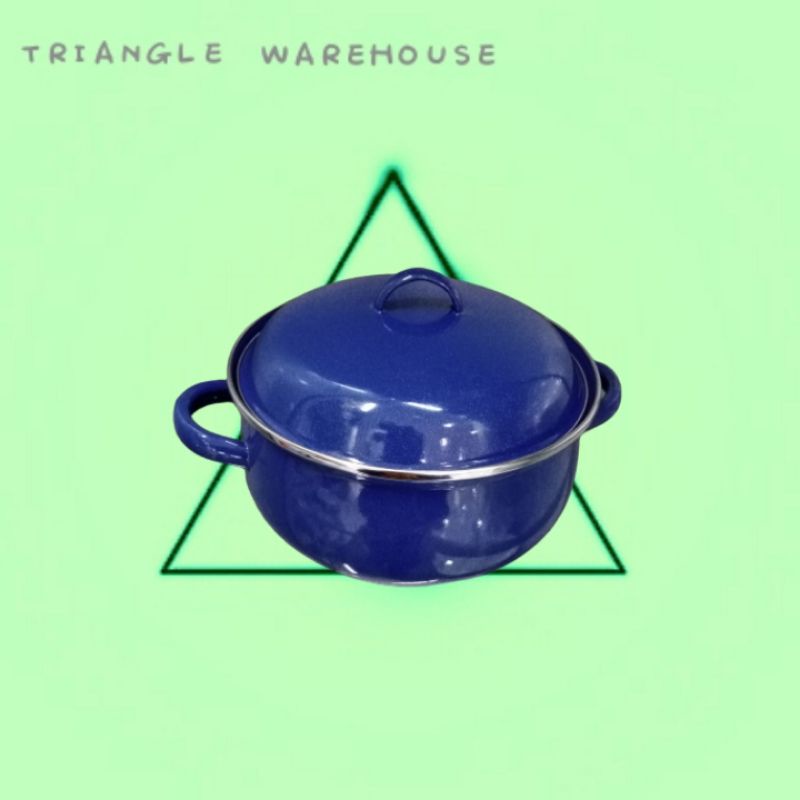 Panci enamel 20 cm warna polos