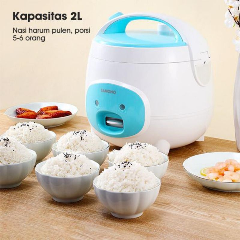 Samono SW-RCW11 Rice Cooker 2L with Non-Stick Inner Pot