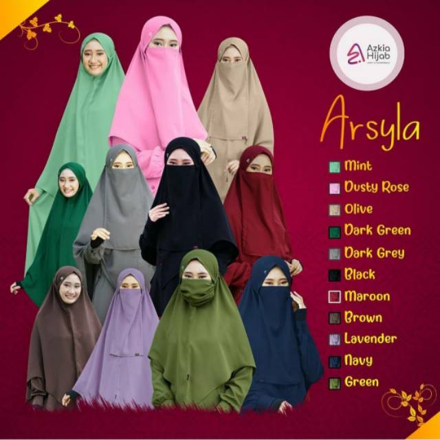 KHIMAR ARSYILA BY AZKIA HIJAB