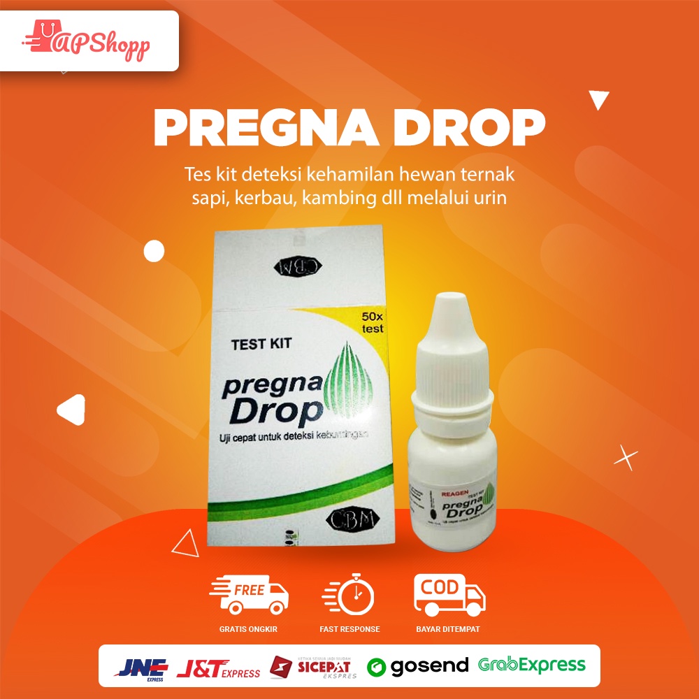 Pregna Drop Test Kit Deteksi Kebuntingan Hewan Ternak