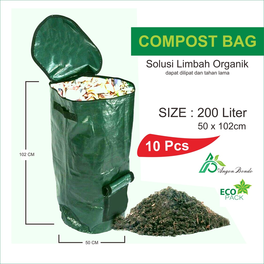 Jual 10 Pcs Compost Bag Planter Bag Jumbo Kantong Kompos Kantong Sampah