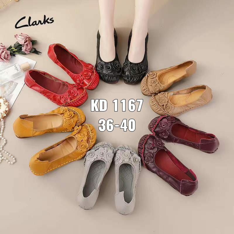 SEPATU WANITA CLARKS KD1167 SEPATU KERJA / SEPATU KANTOR