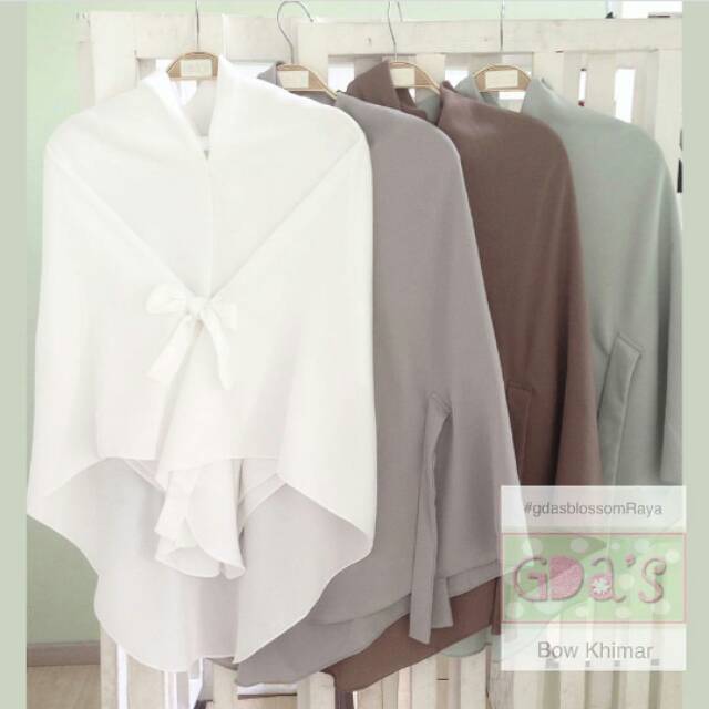 Gdas by Ghaida - Bow Khimar Silver