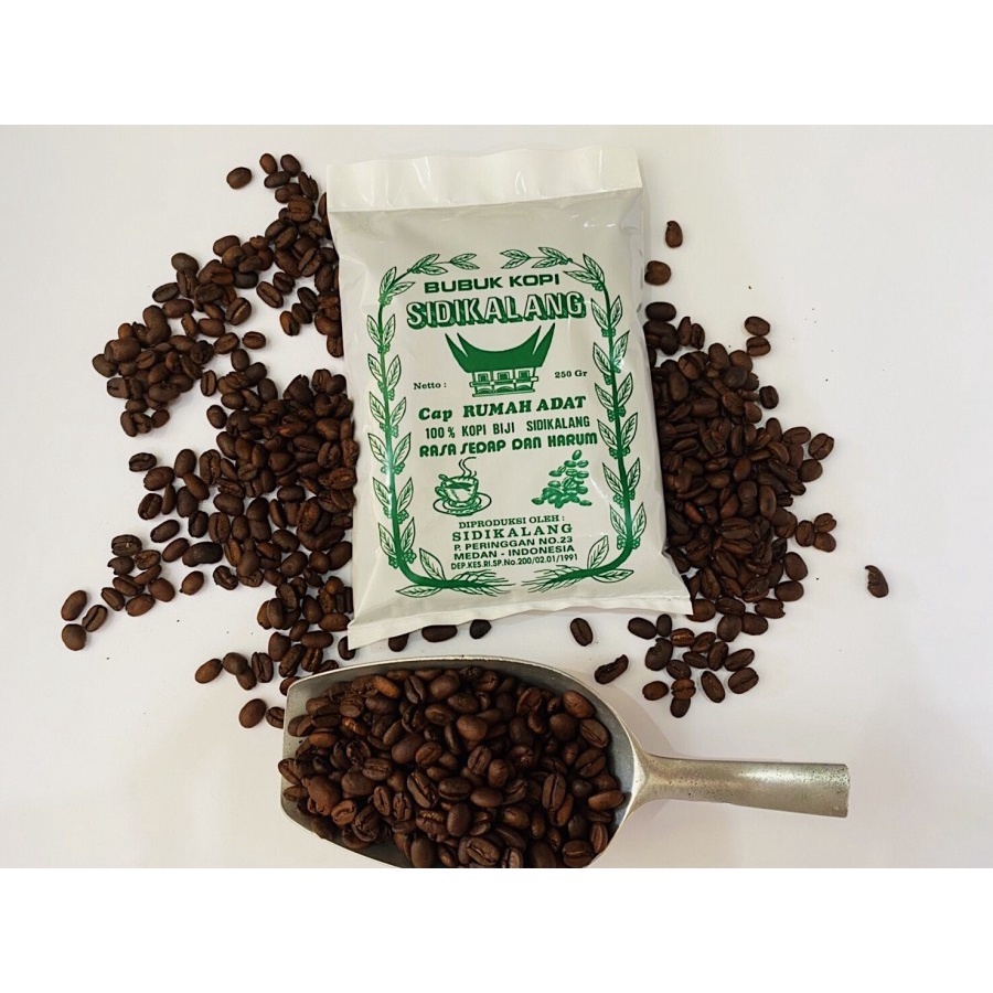 Kopi Asli Sidikalang Robusta Grade 2 Cap Rumah Adat 250 gram