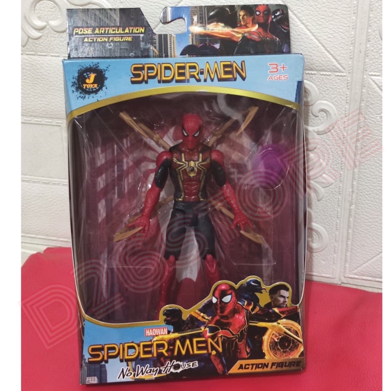 Mainan Action Figure SpiderMan Iron Spider Marvel Spider Man No Way Home