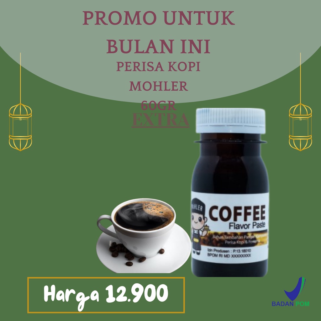 

⚡COD⚡ PERISA PASTA PEWARNA MOHLER KOPI / COFFEE 60gr COCOK UNTUK TAMBAHAN BAHAN ICE CREAM / PERISA PASTA MOHLER KOPI / COFFEE 60gr BISA BUAT TAMBAHAN PANGAN BAHAN KUE / MOHLER Pasta perisa pewarna KOPI / COFFEE