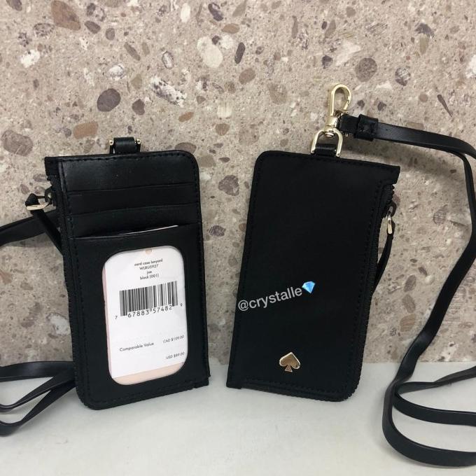 

Office & Stationery | Document Organizer | Ks Jae Card Case Lanyard Black Nylon Dompet | Best Seller