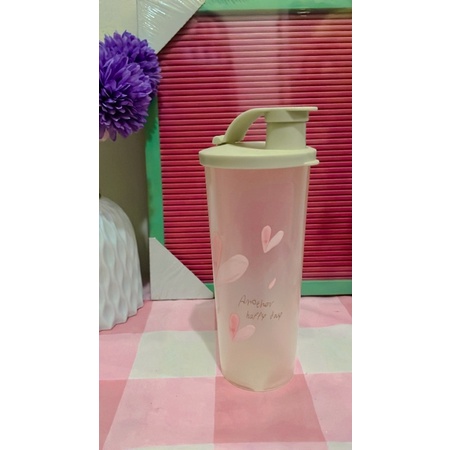 Tumbler Tempat minum anak unik nanas strawberry dan unicorn-Love pink