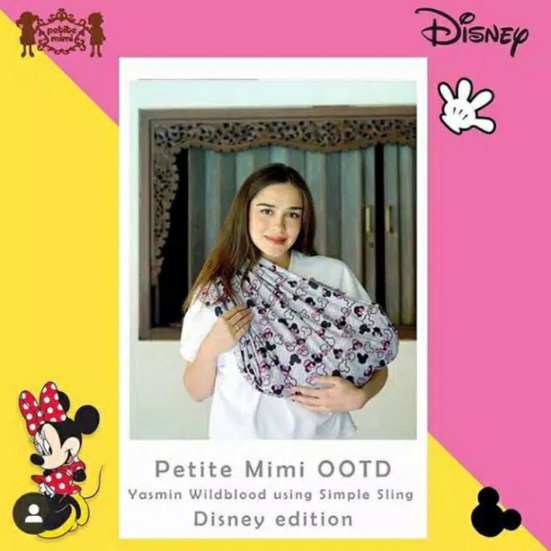 Petite Mimi - Simple Sling Motif / (gendongan bayi bahan kaos) / PETITEMIMI GENDONGAN / GENDONGAN KAOS / GENDONGAN  PETITEMIMI