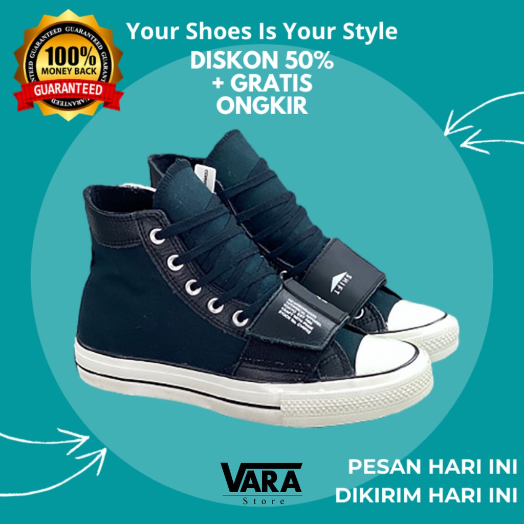 (BISA GRAB) CONVERSE  X NEIGHBORHOOD MOTORCYCLE CHUCK TAYLOR 70S HIGH BLACK WHITE