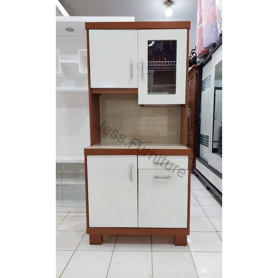 Lemari Sayur Dapur 2Pintu / Rak sayur 2 pintu Bahan KAYU BLOCTEACK lemari sayur 2 pintu putih