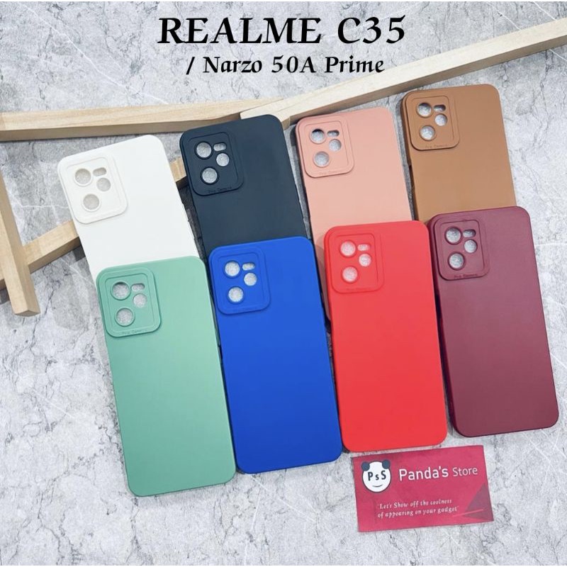 Softcase Pro Camera Realme C35 / Narzo 50A Prime Candy Case Full Color 3D Silikon TPU