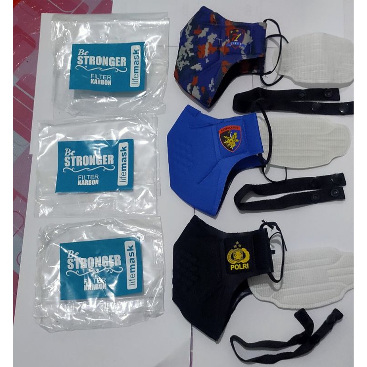 masker loreng AirUd lifemask premium - polairud