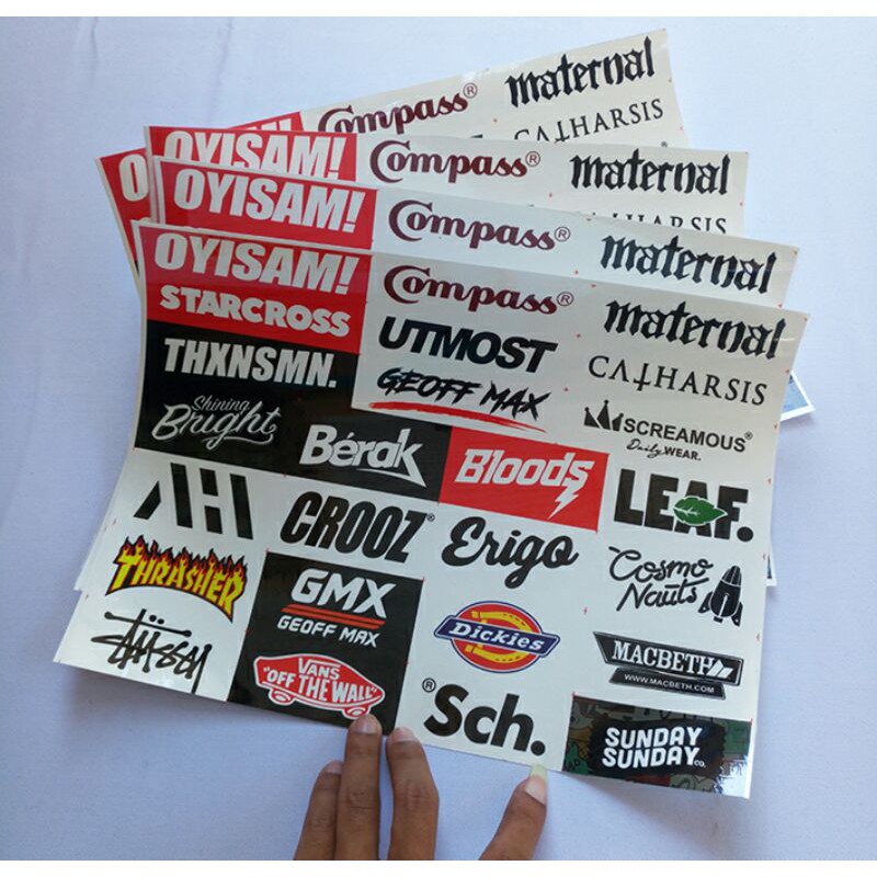 Stiker Distro / Sticker Clothing / Jackcloth / Hypebeast - Erigo Ahha Dickies Vans