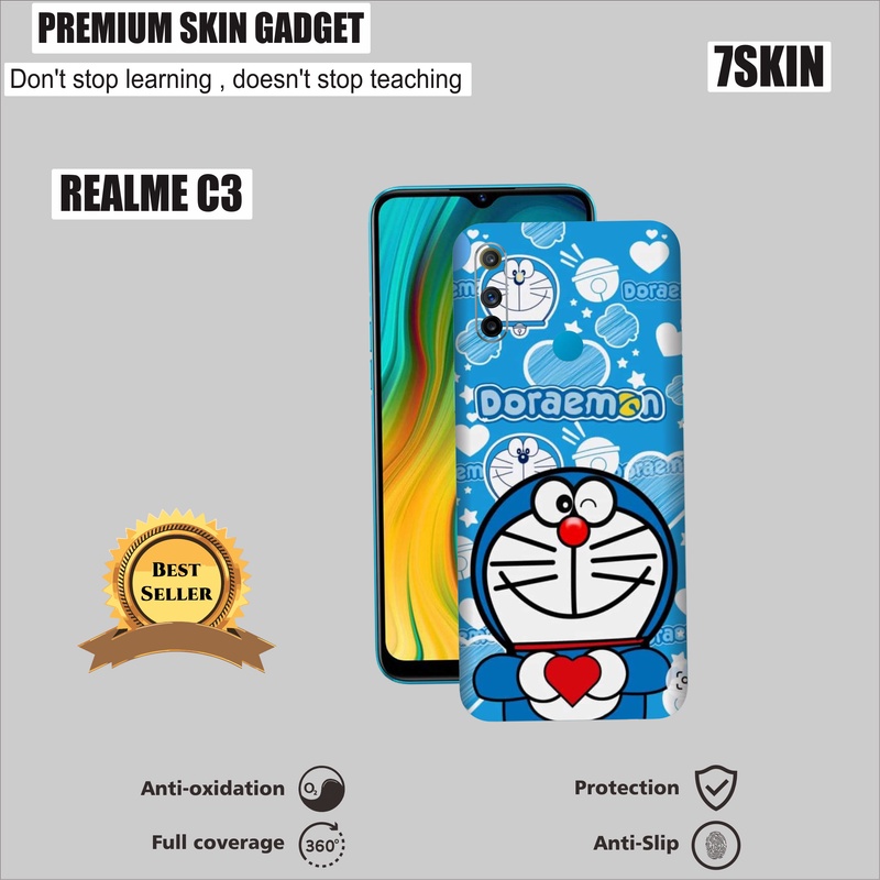 SKIN HANDPHONE  REALME C3 DORAEMON