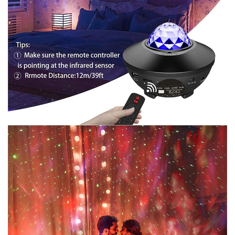 Magic Starry Projection LED RGB Lamp Night Light - Lampu Hias Dekorasi