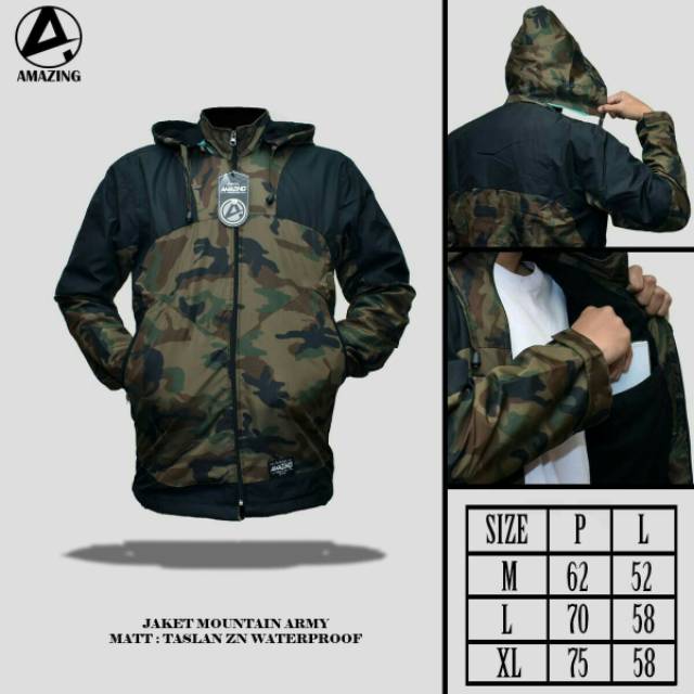 Kemeja : Jaket Ou   tdoor Army