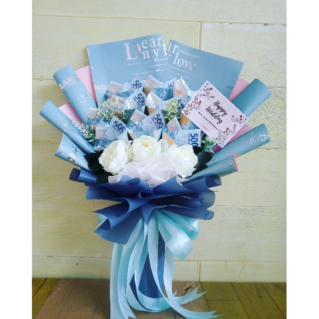 

Bouquet uang 10 lembar / wadah bouquet