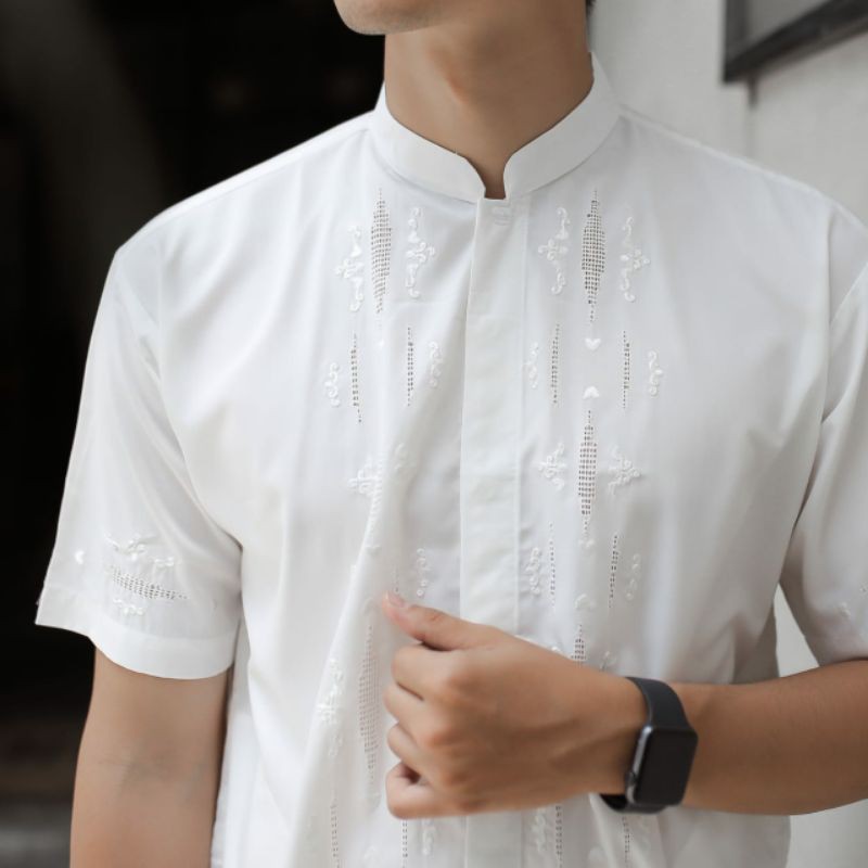 TERLARIS NO 1 BAJU KOKO PADANG KERANCANG LENGAN PENDEK BAJU KOKO BORDIR FASHION MUSLIM PRIA DEWASA