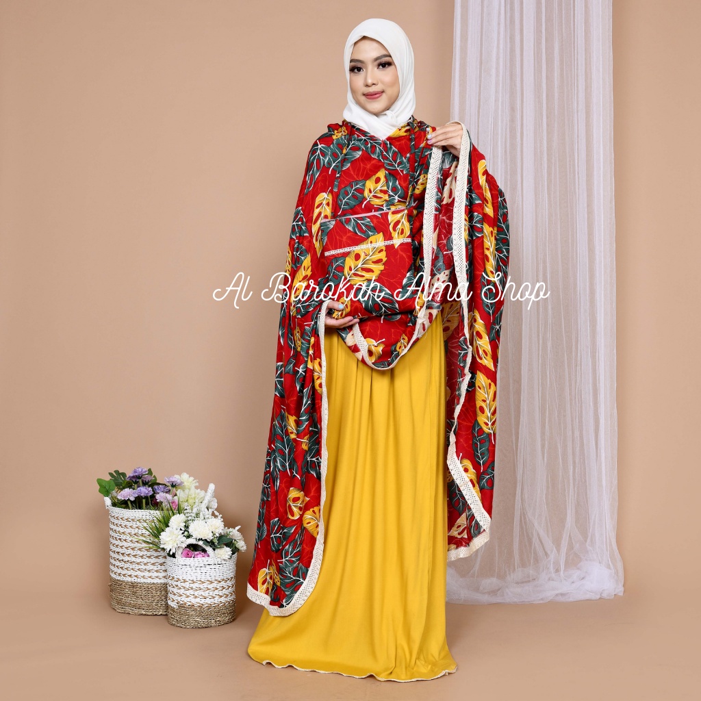 Mukena Bali Jumbo Remaja Dewasa Travelling 2 in 1 Rayon Premium