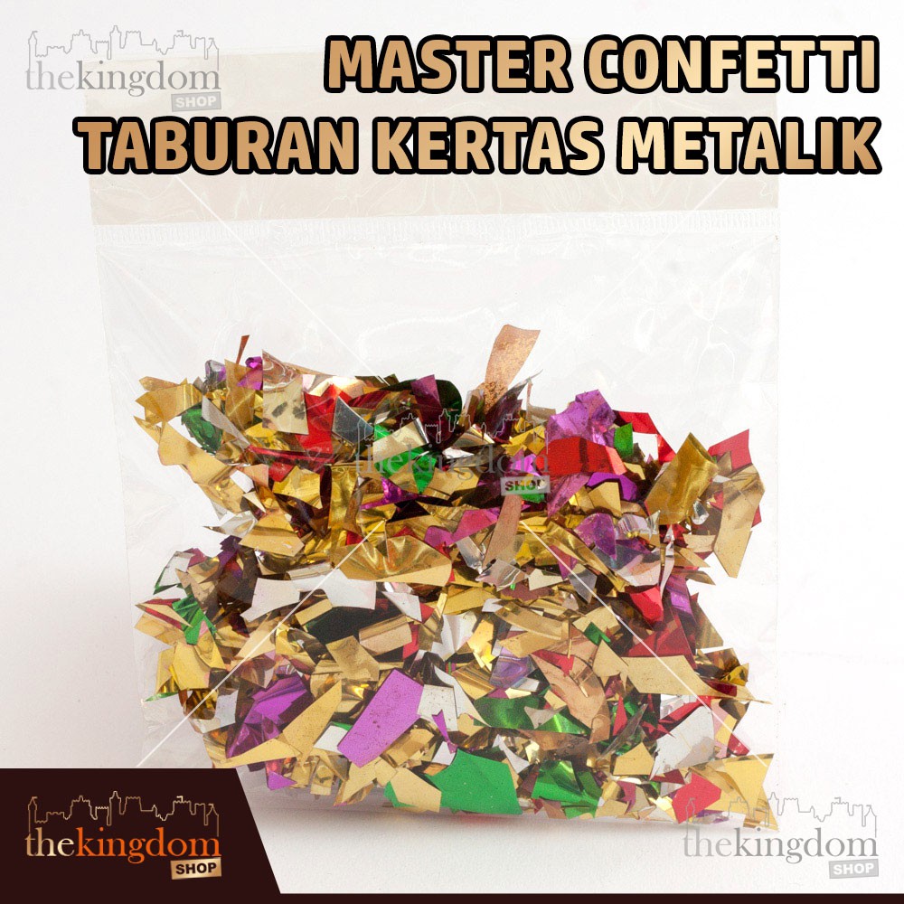 Master Confetti Taburan Kertas Metalik / Konfeti / Semprotan