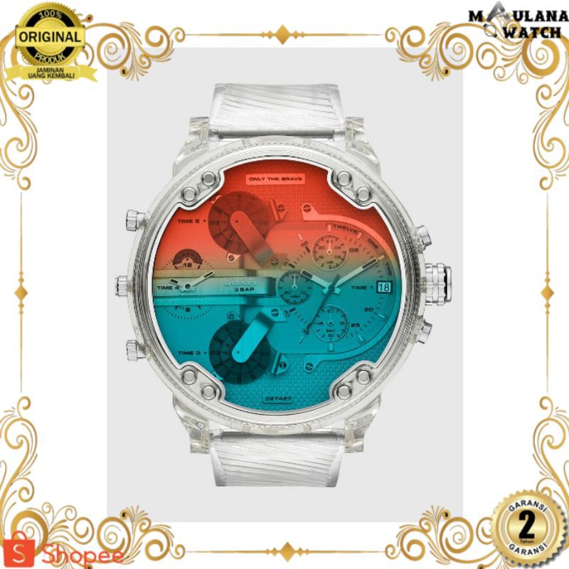 JAM TANGAN PRIA WANITA | RANTAI | KULIT | KARET | MURAH | PRIA DIESEL DZ-7427 ORIGINAL