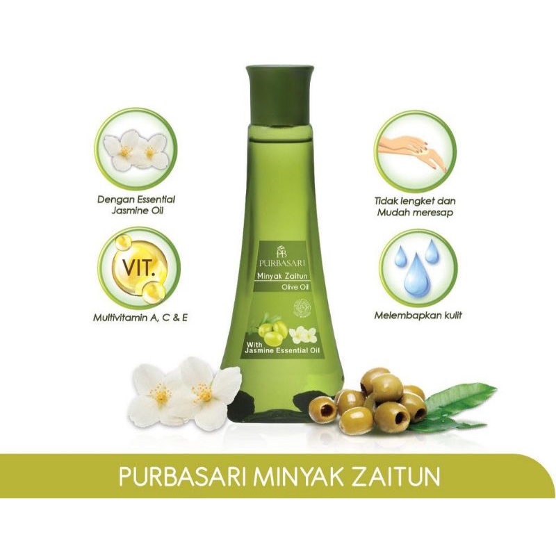 Purbasari Minyak Zaitun - Olive Oil - With Jasmine Essential Oil