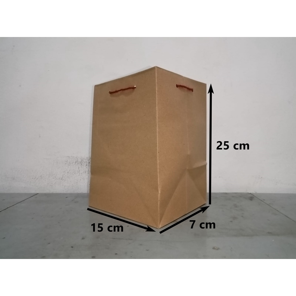 

Paperbag Talikur - Kraft Polos - 15 x 7 x 25