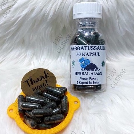 Kapsul Habbatussauda / Jintan Hitam (isi 50pcs) Herbal Murah Grosir