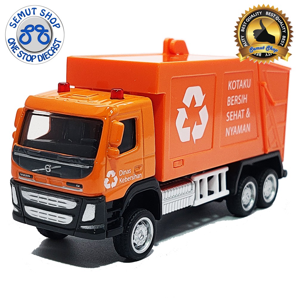 Apolo MSZ Volvo FM Indonesian Garbage Truck miniatur truk pengangkut sampah