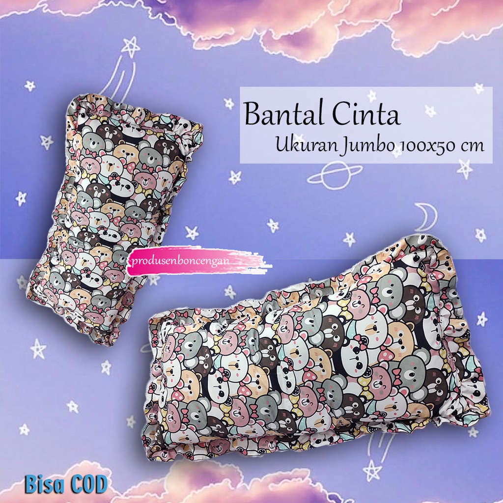 Bantal Cinta Kualitas Premium isi silicon grade a 1000gram