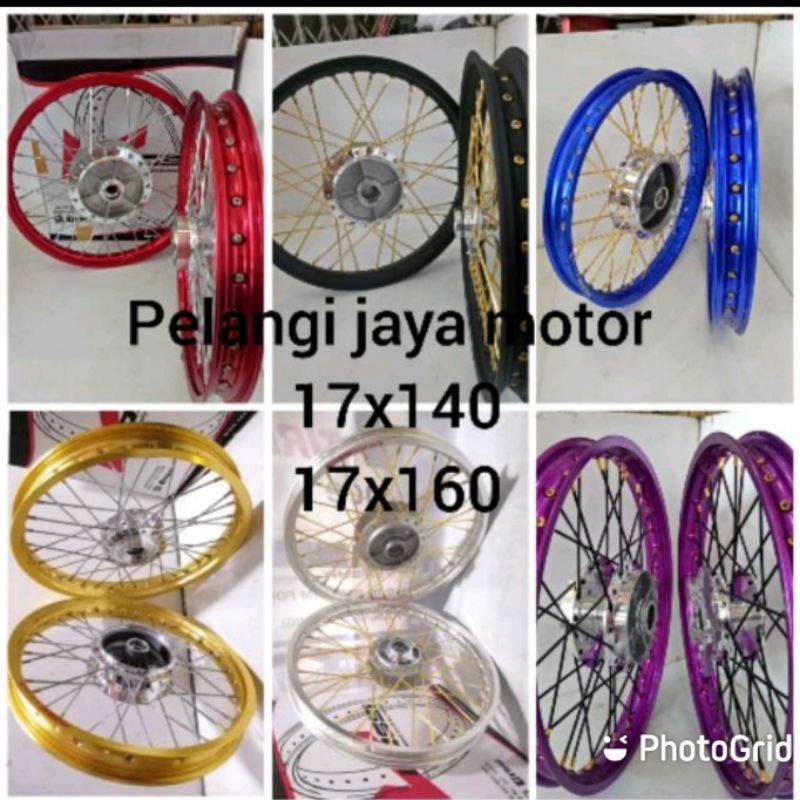 Velg Rossi Cb150R old - Cb150New - Cbr150 - Velg Tromol Jari Plus Stell Jari Jari Siap Pasang Motor