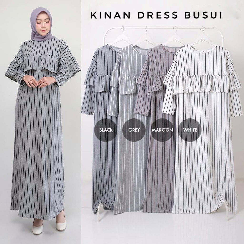 Baju gamis kinan Busui Simpel Trendy