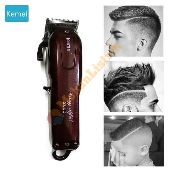 Alat Cukur Rambut Kemei KM 2600 Hair Clipper Rechargeable