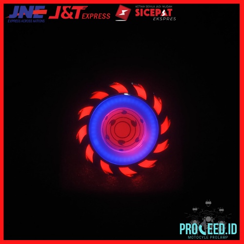 LAMPU MOTOR PROJIE SHARINGAN 2,5 INCH LED 4 MODE RBR-4