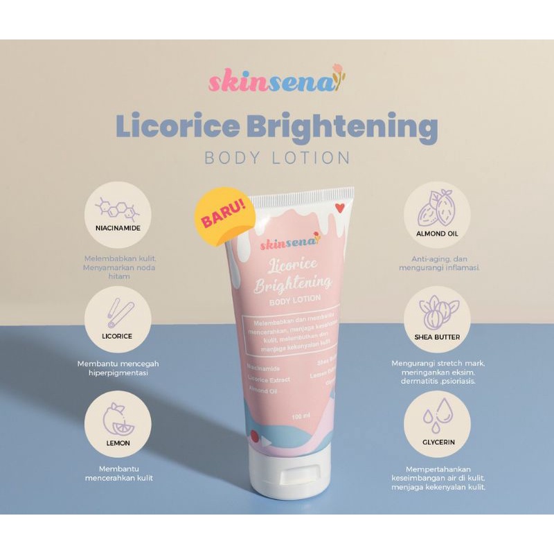 SKINSENA LICORICE BRIGHTENING BODY LOTION