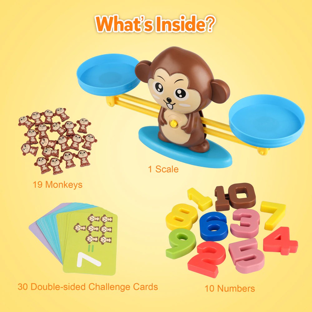 Jual Import D-Fantix Monkey Balance Cool Math Game Counting Numbers Balance Scale Toy Kids Addition And Indonesia|Shopee Indonesia