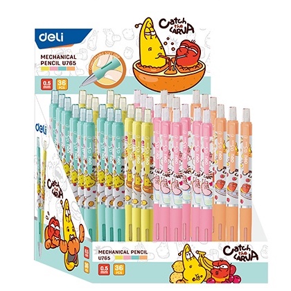 

Deli Pensil Mekanik 0,5mm Soft Grip Karakter Larva / Pensil Lucu Warna Warni Larva