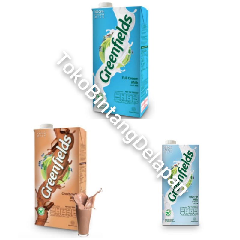 

GreenFields 1L (Choco Malt / Putih / Low Fat)