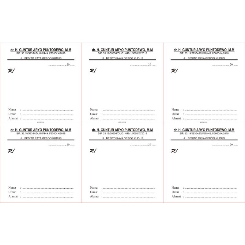 

BLANGKO RESEP MURAHH