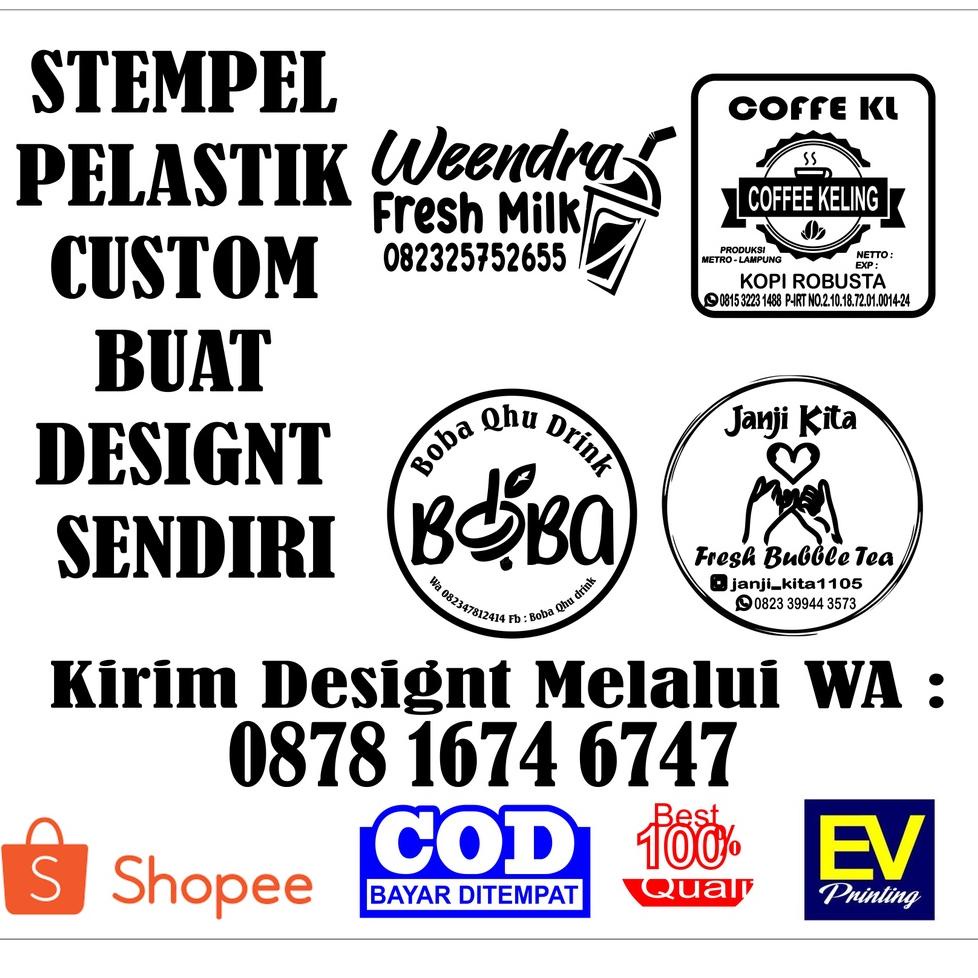 

Kekinian // VnH Stempel Pelastik / Stempel Cup Ice //Masih@banyak