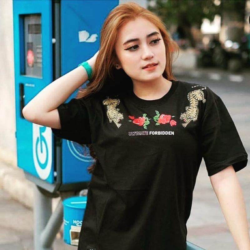 tshirt ultimate forbidden flower tiger / kaos distro / kaos pria / kaos metal