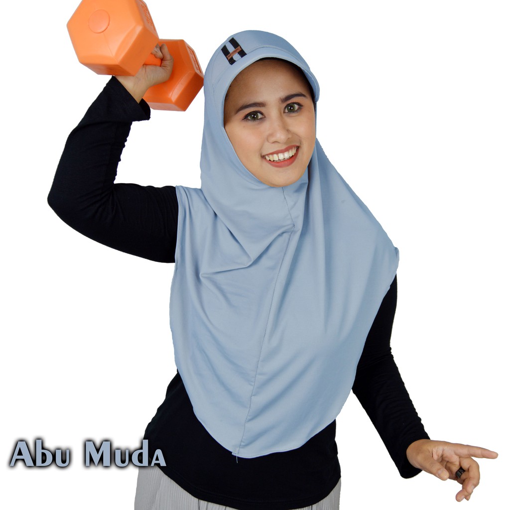 DAFFA moeslem/HIJAB SPORTY/KERUDUNG TOPI JERSI-Abu Muda